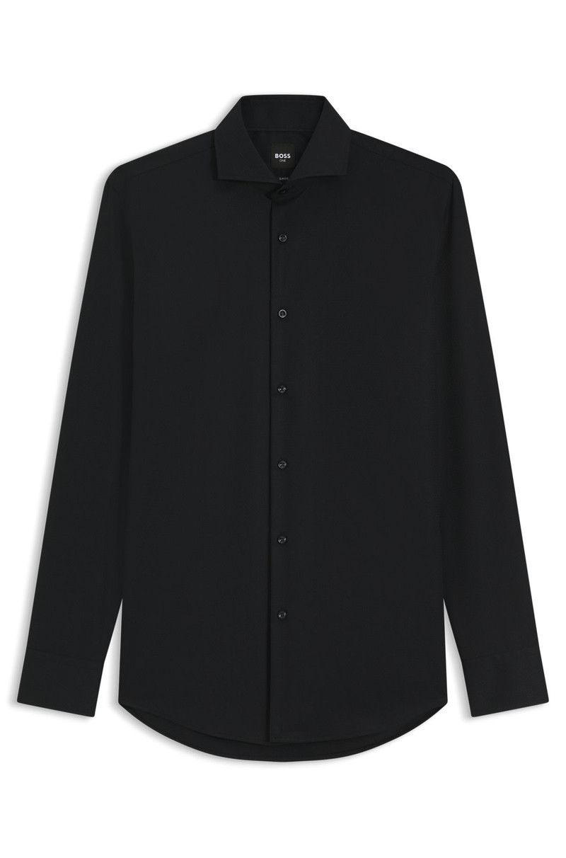 WRINKLE-RESISTANT SLIM-FIT SHIRT IN COTTON TWILL 1