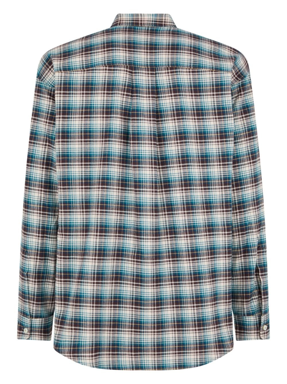 plaid-check pattern cotton shirt - 2