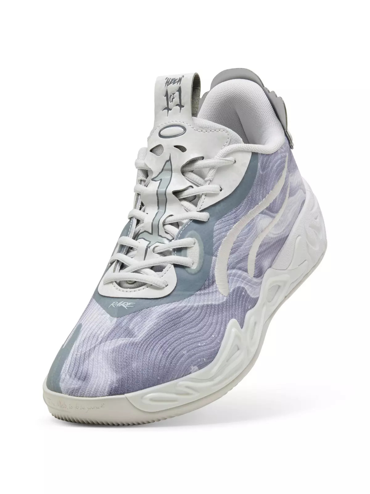 PUMA x LAMELO BALL MB.04 "Feather Grey/Cool Mid Grey/Cool Dark Gray" Men's Basketball Shoe - 5