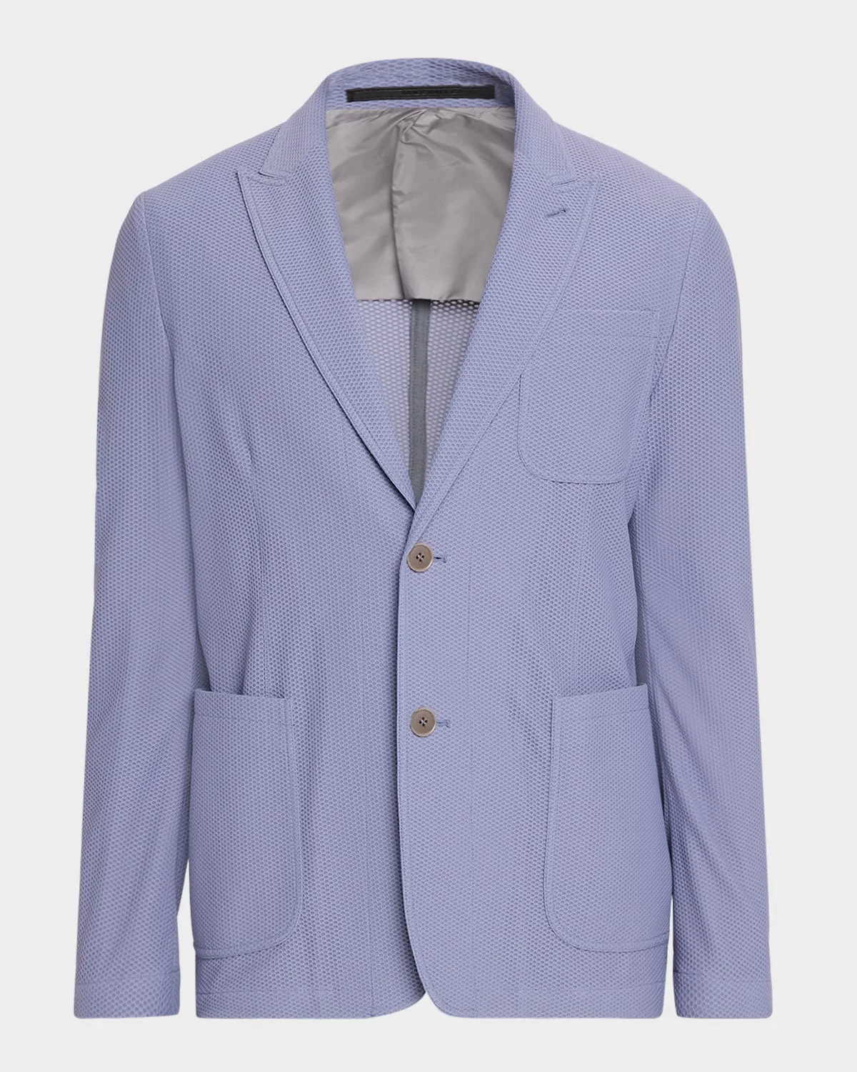 Men's Nylon-Stretch Honeycomb Jacquard Blazer - 1