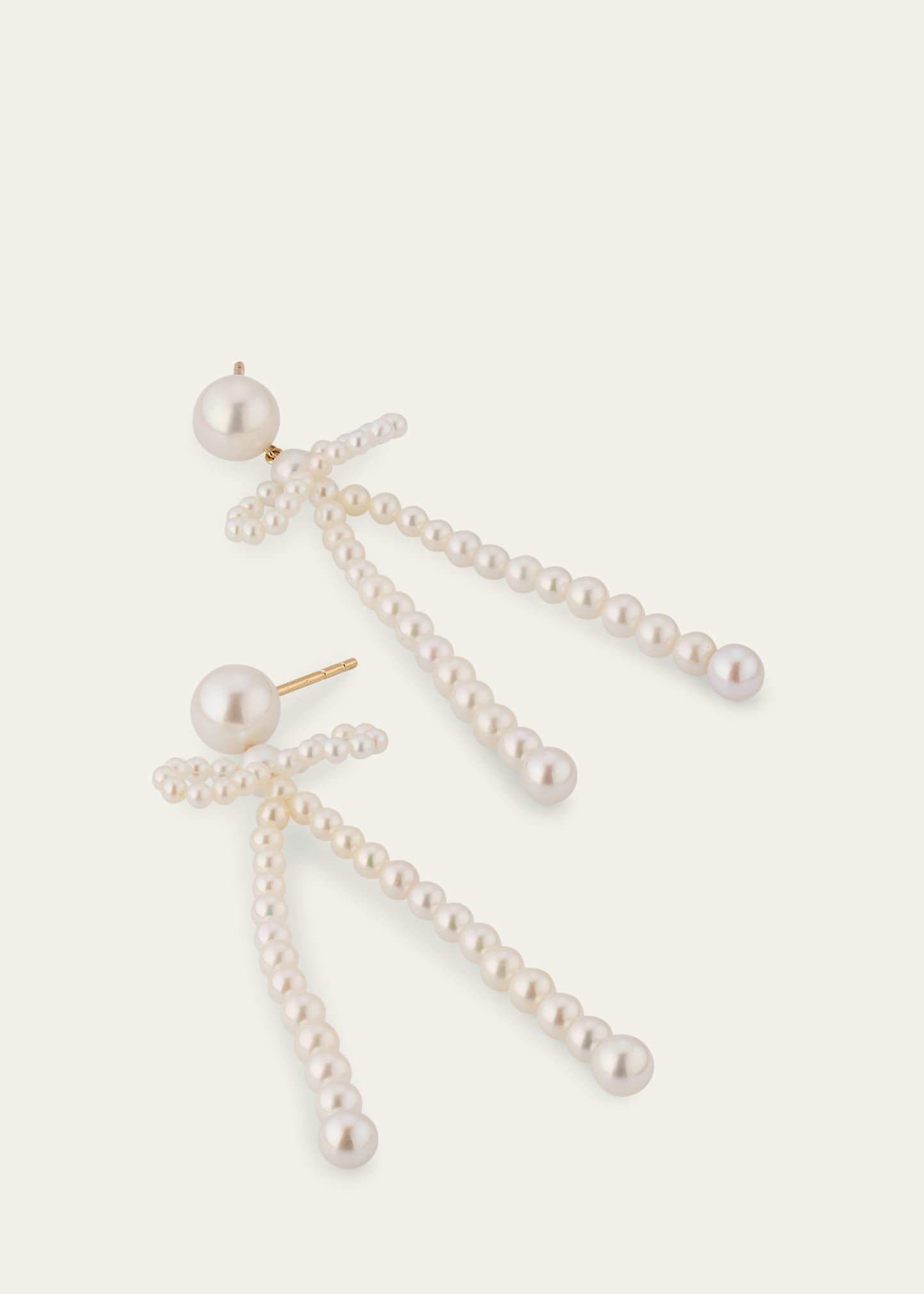 Bow Rosette Dangle Earrings - 3
