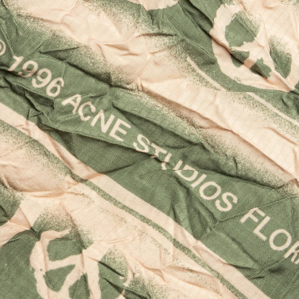 ACNE STUDIOS RIPSTOP JACKET - PEACH/KHAKI GREEN - 3