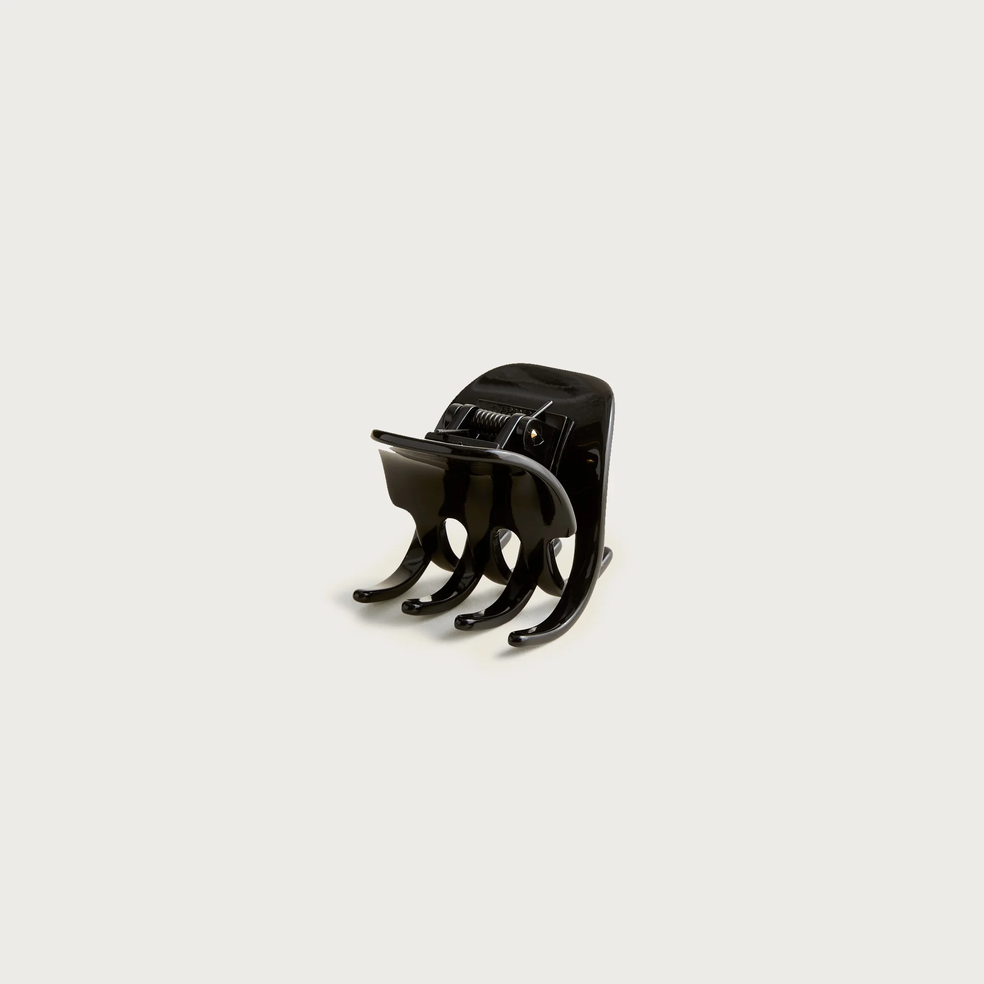 Classic hair clip in Italian tortoise - 1