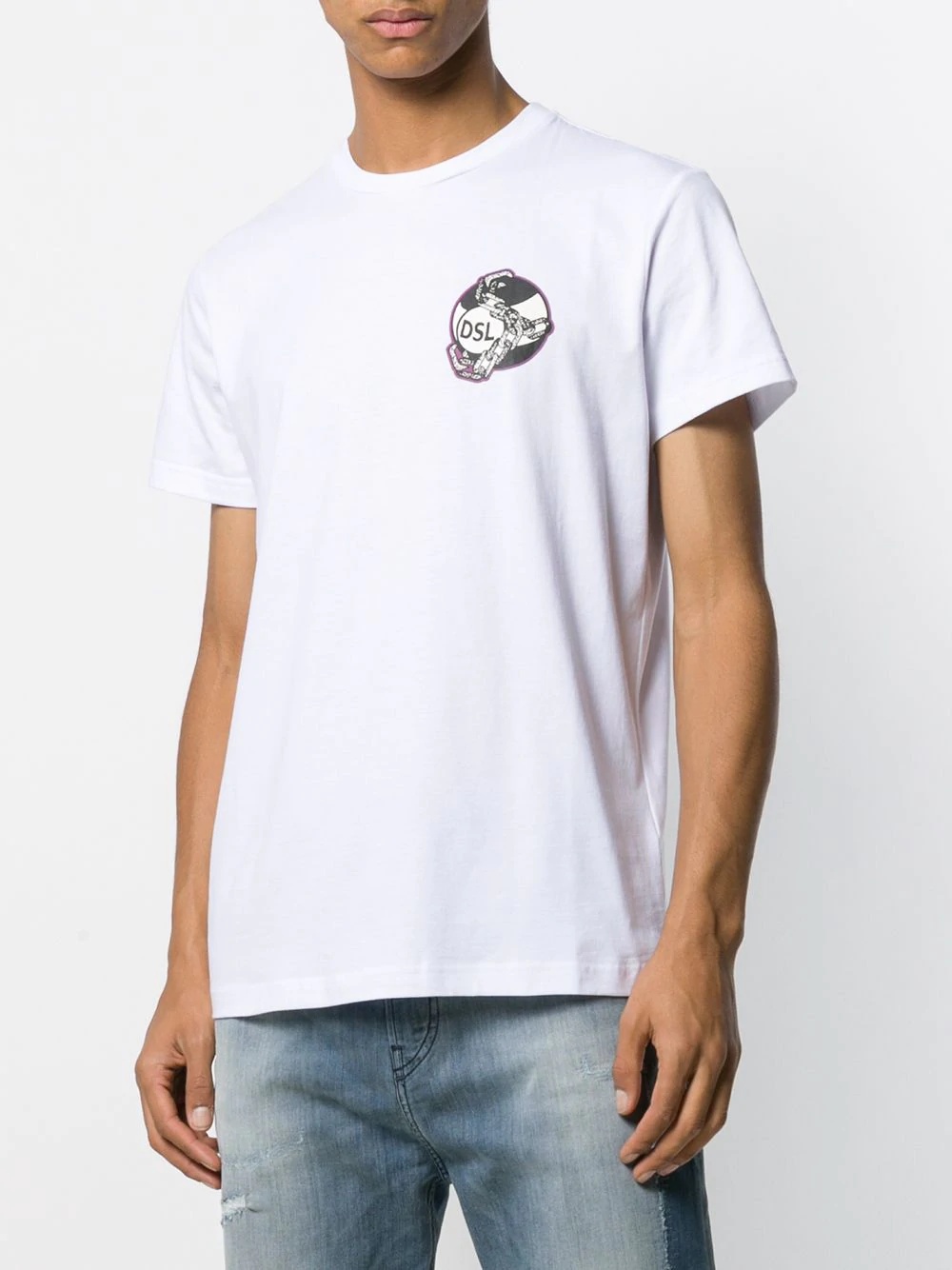 ball and chain print T-shirt - 3