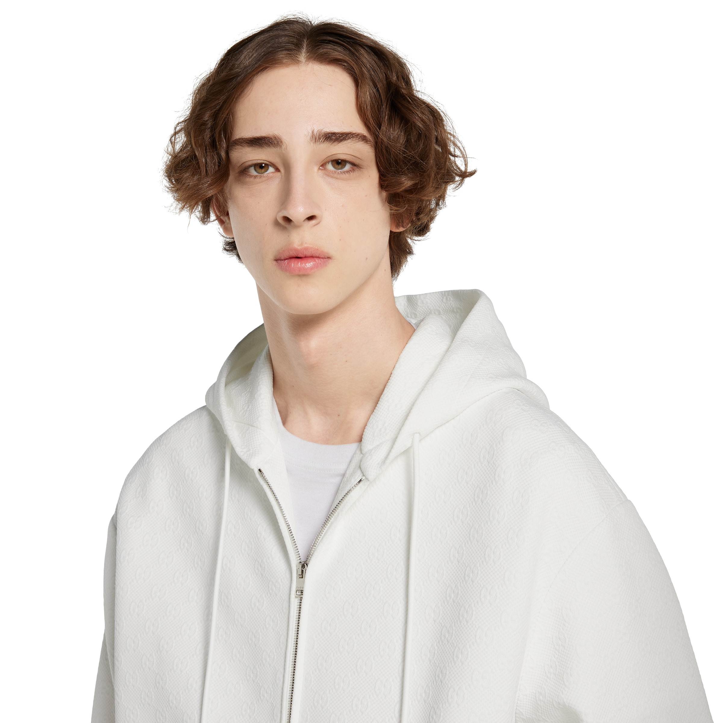 Embossed GG technical jersey zip jacket - 5