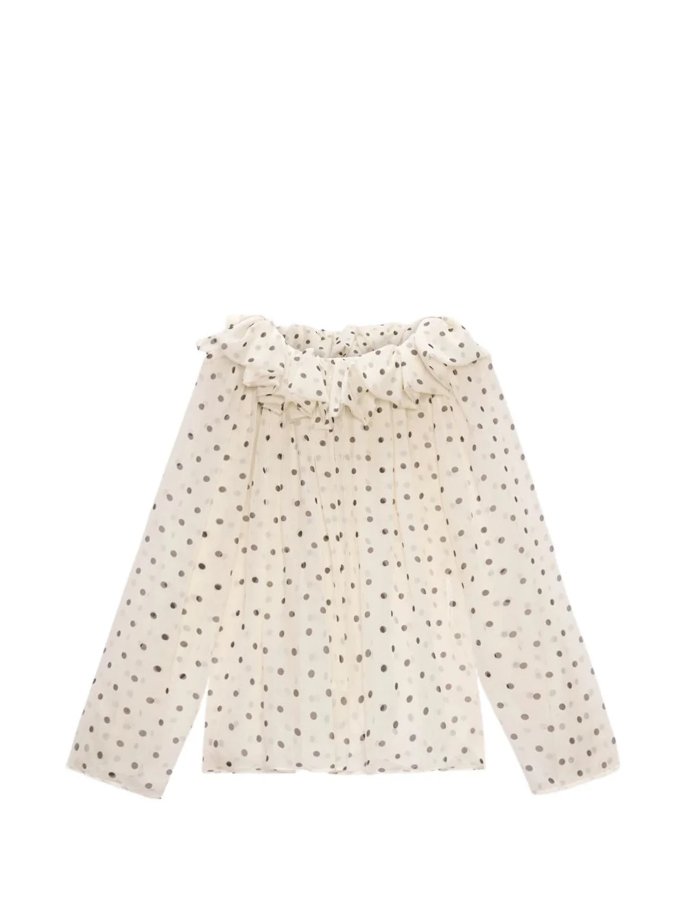 ruffled-detail blouse - 1