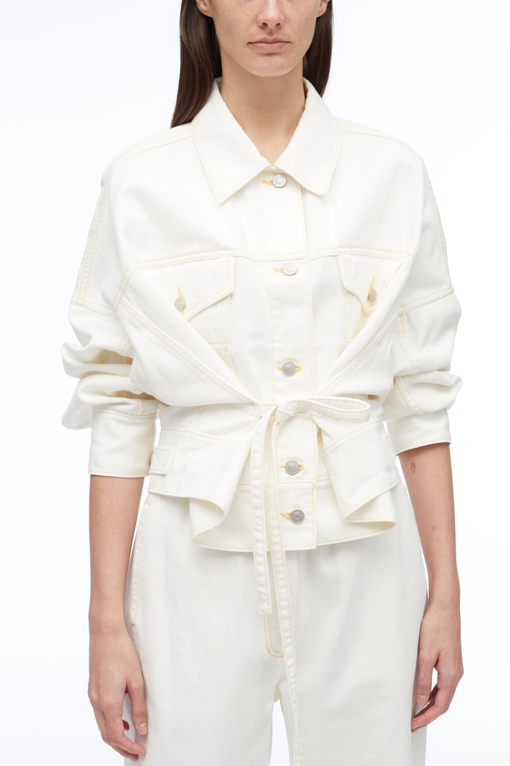 Overdyed Denim Boxy Jacket - 10
