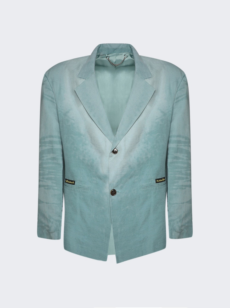 Single Breasted Jacket Teal - 1