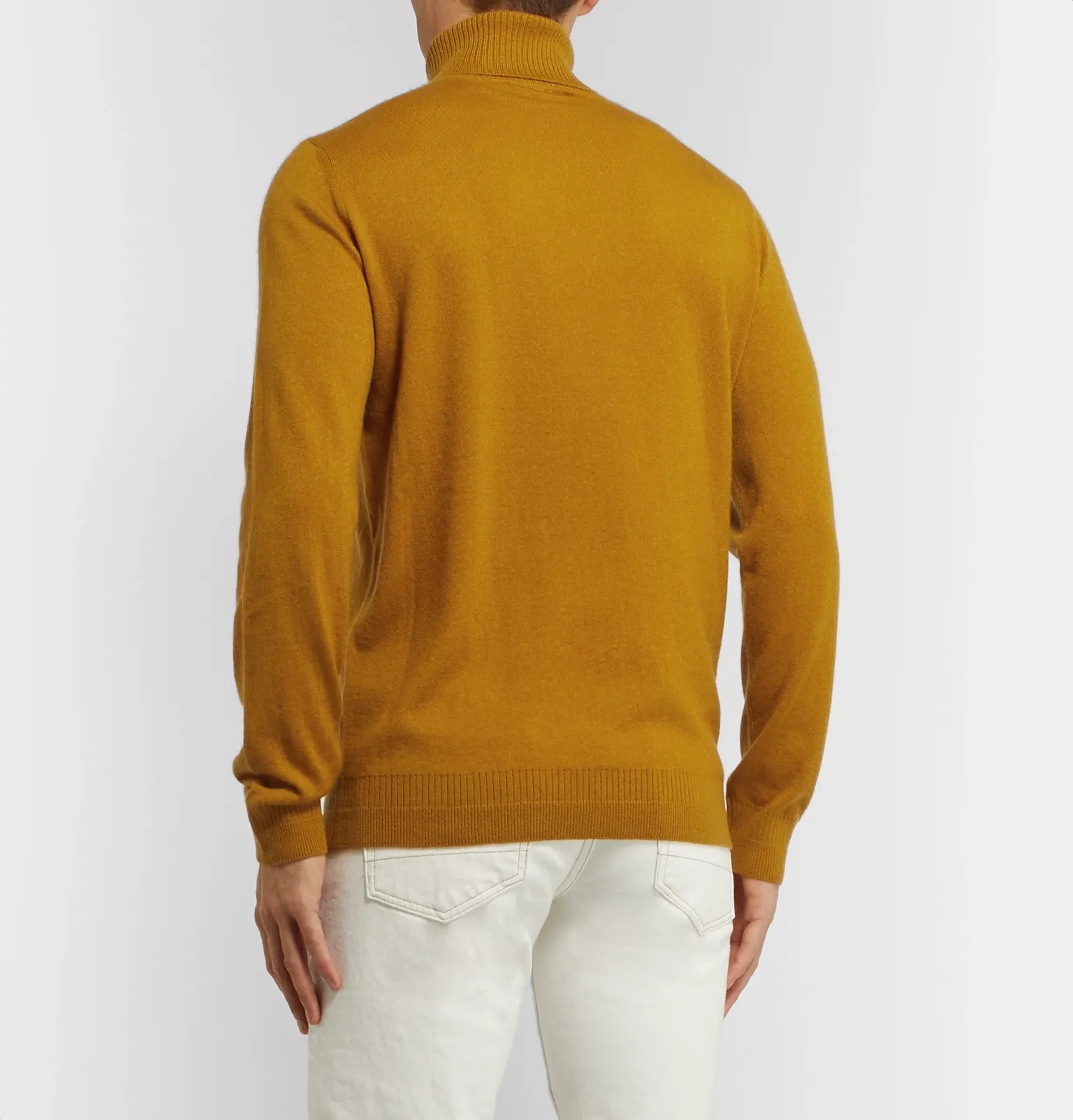 Mélange Cashmere and Silk-Blend Rollneck Sweater - 5