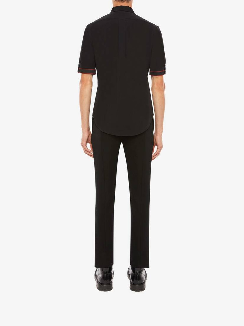 Selvedge Tape Shirt in Black 4