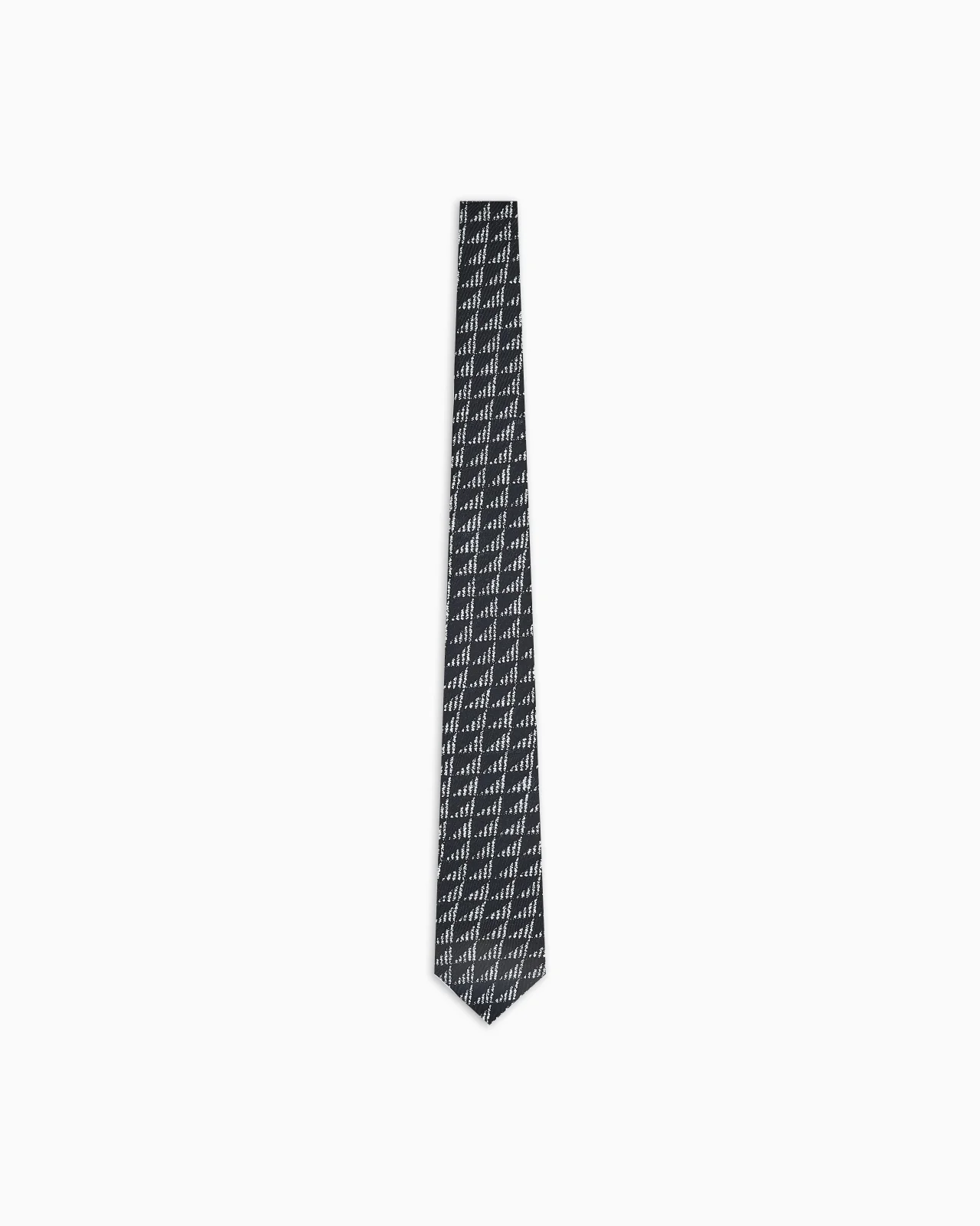 ASV PRINTED SILK TIE - 1