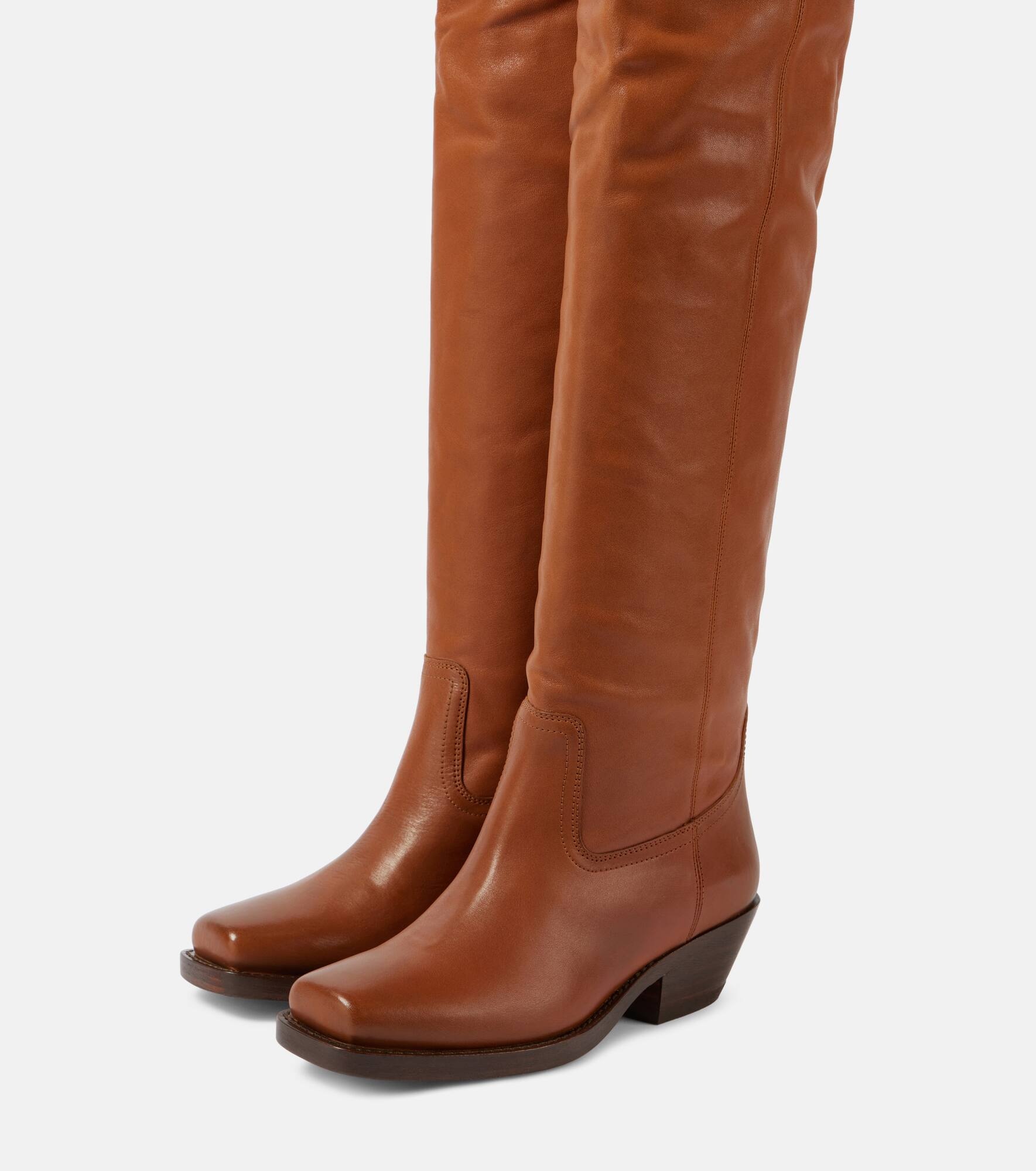 Amati leather over-the-knee boots - 3