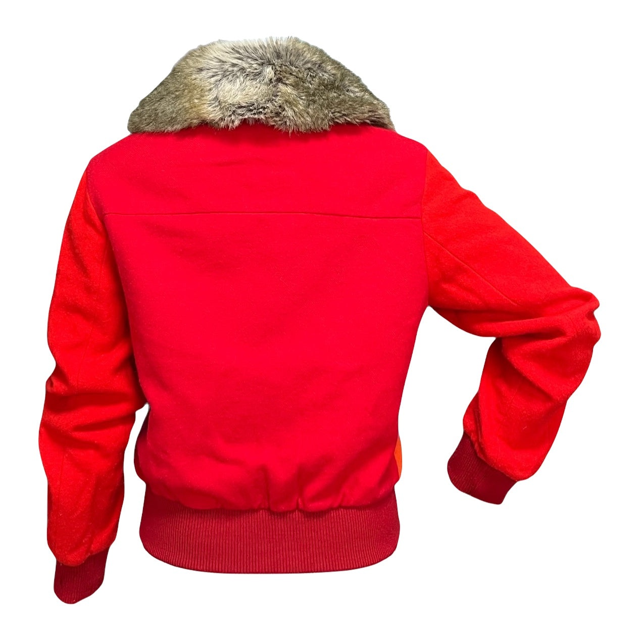 TRICOT COMME DES GARÇONS Fur Trim Patchwork Jacket - 2