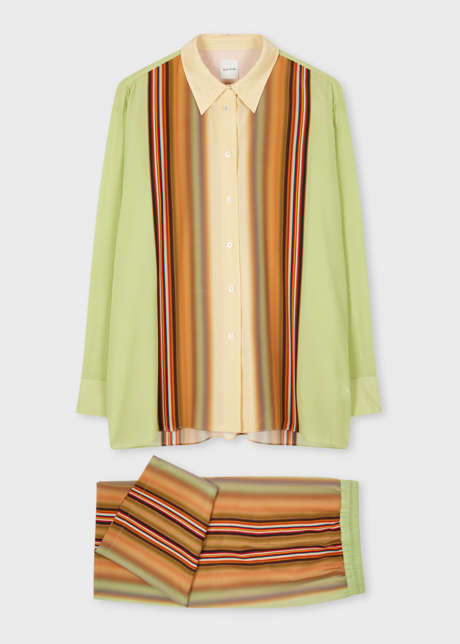 Women's Pistachio Gradient 'Signature Stripe' Co-ord - 1