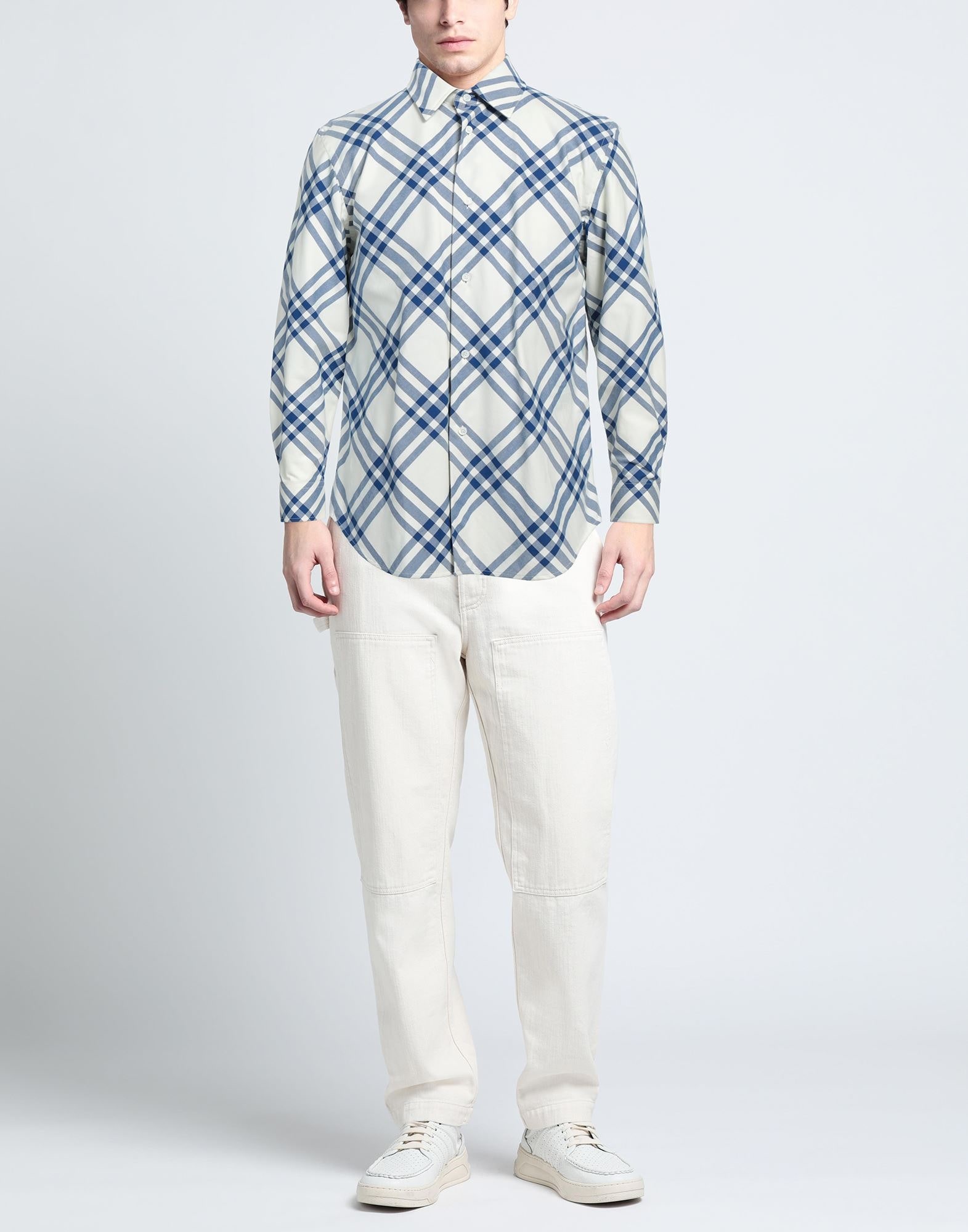 Blue Men's Patterned Shirt - 2