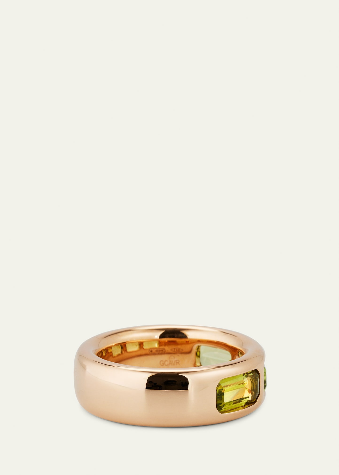 18K Rose Gold Iconica Ring with Peridot - 3