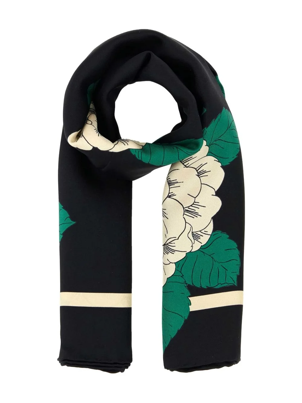 floral-printed scarf - 1