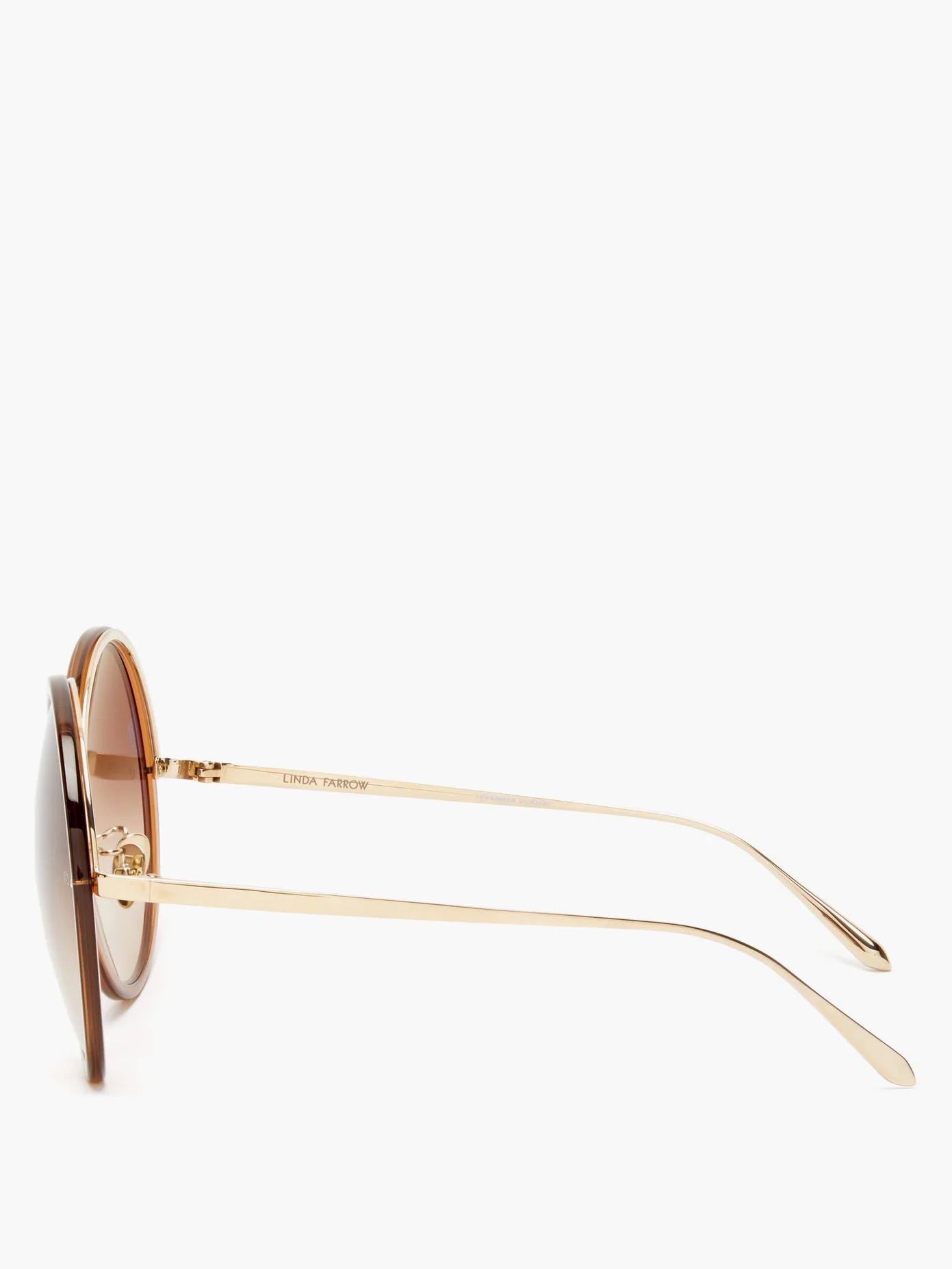 Kew oversized round acetate sunglasses - 4