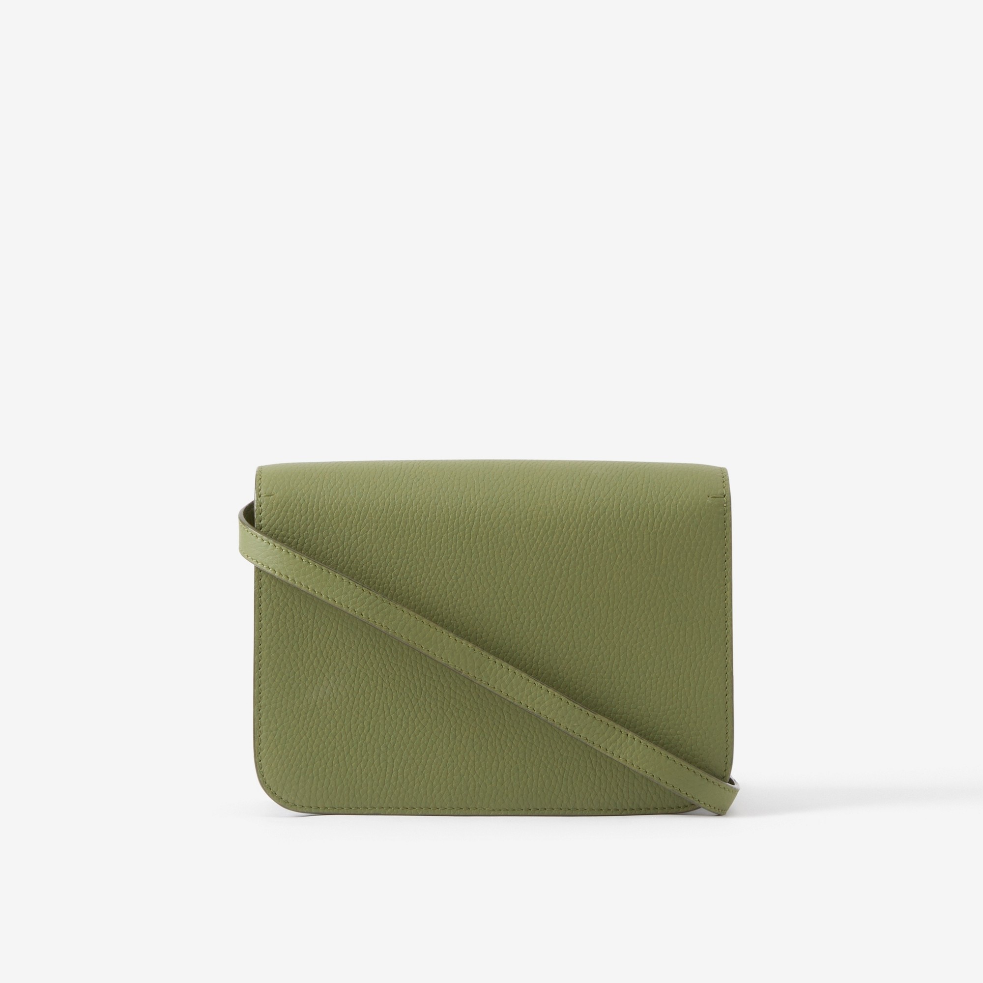 Topstitched Grainy Leather Small TB Bag - 3