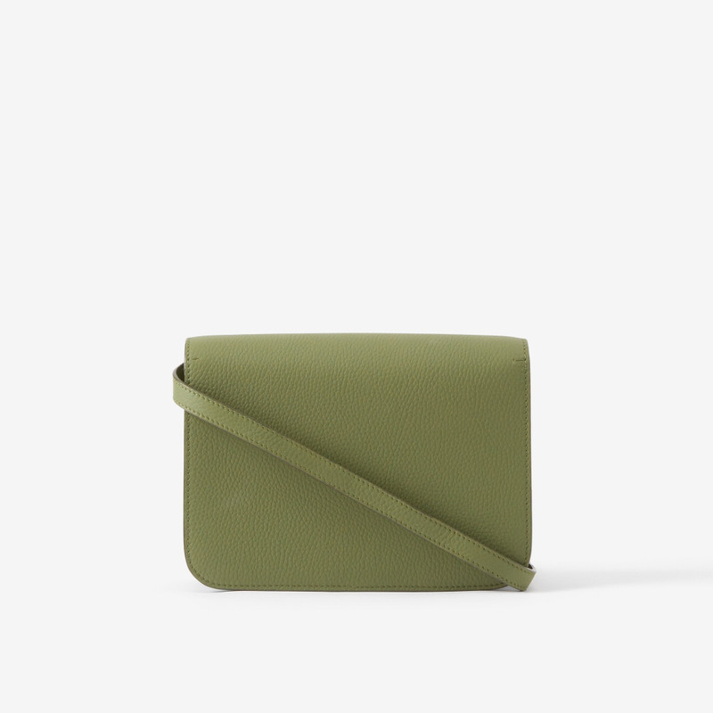 Topstitched Grainy Leather Small TB Bag 3