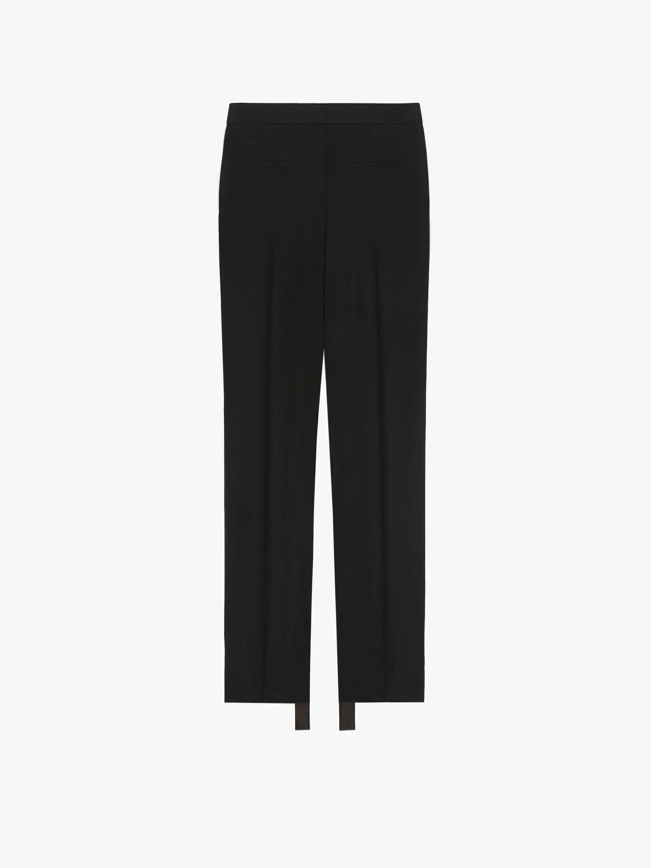 PANTS IN WOOL AND MOHAIR WITH SATIN BAND - 2