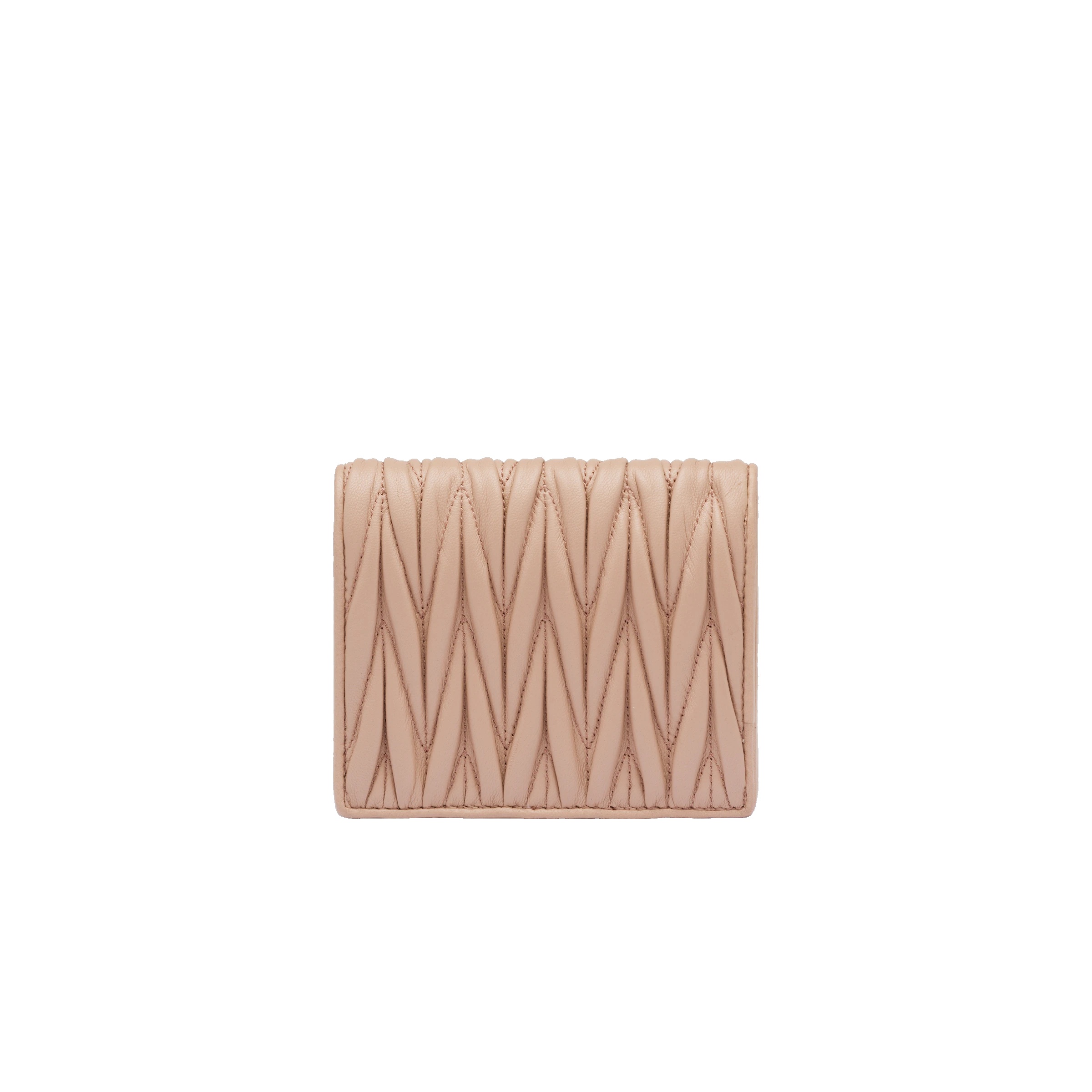 Small matelassé nappa leather wallet - 4