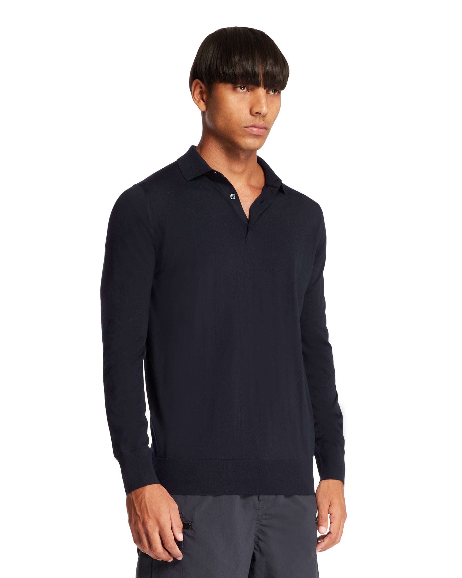 Blue Polo Neck Sweater - 4