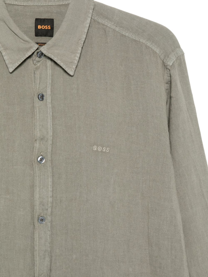 buttoned logo shirt 3