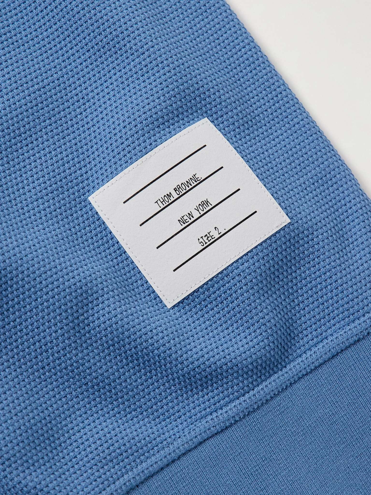 Logo-Appliquéd Striped Cotton-Piqué Cardigan - 3