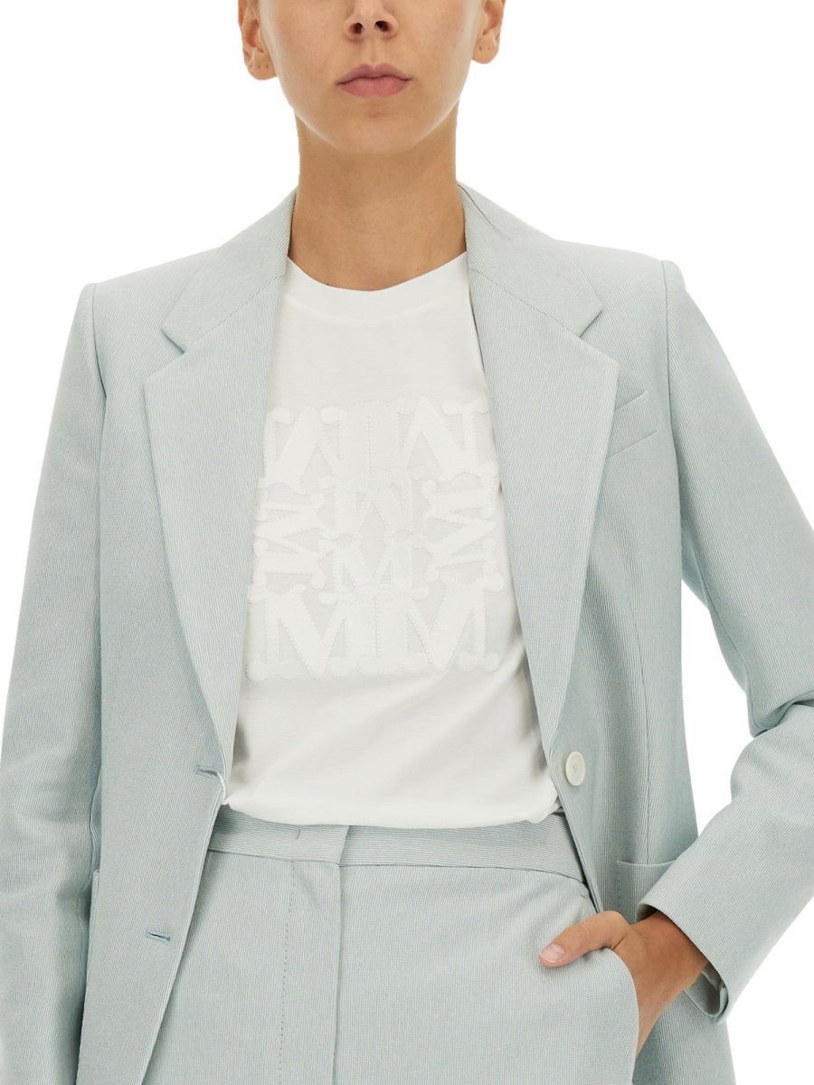 Max Mara Women T-Shirt With Logo Patch - 3