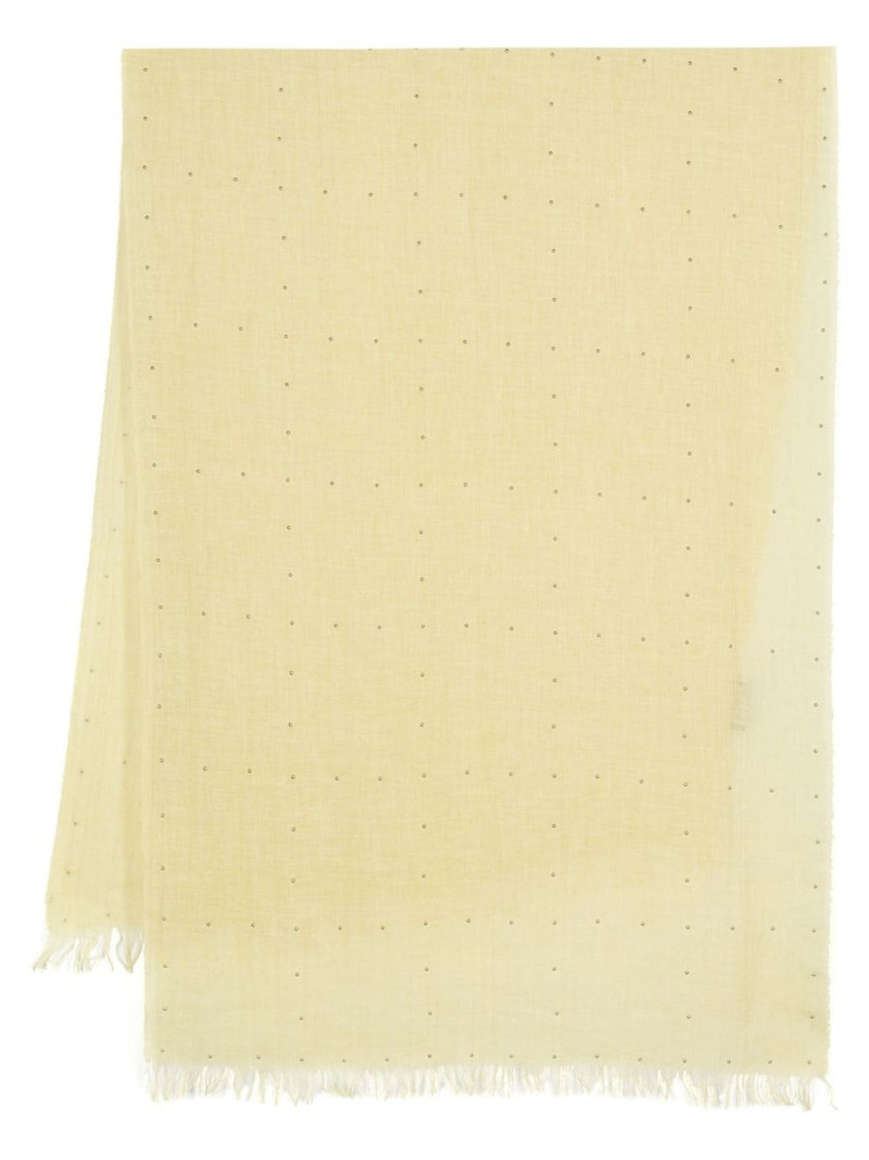 stud-detail poplin scarf 1