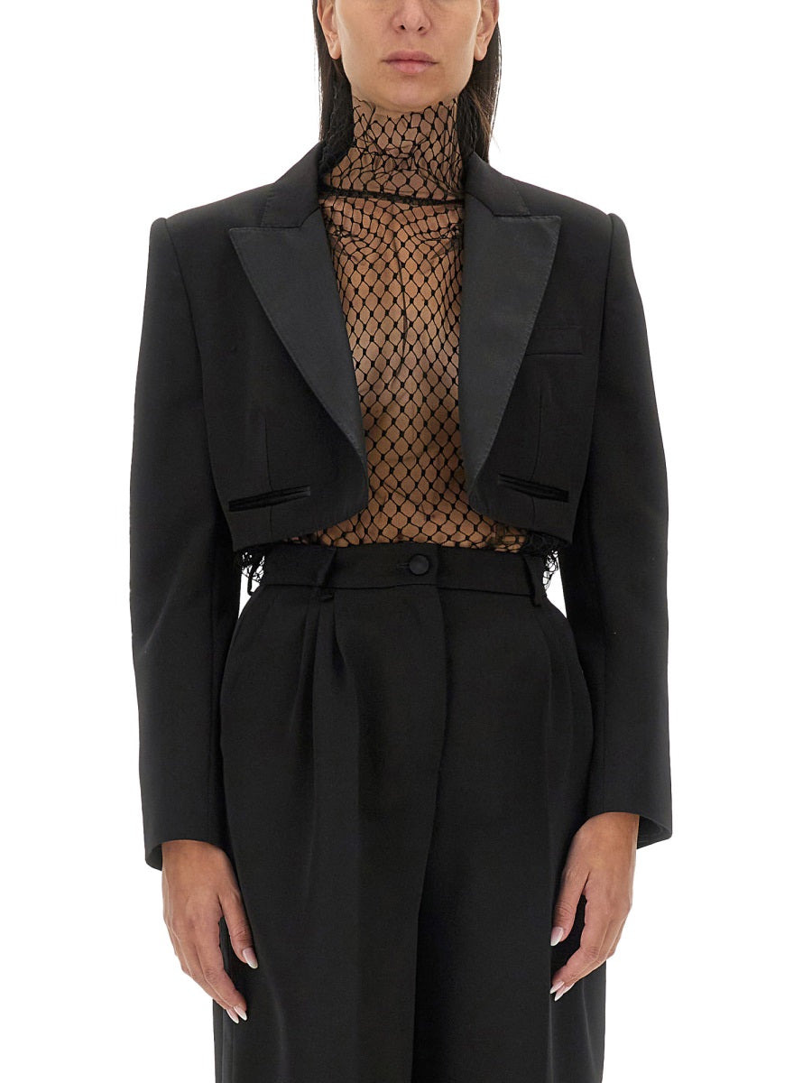 Dolce & Gabbana Women Spencer Wool Gabardine Tuxedo - 1