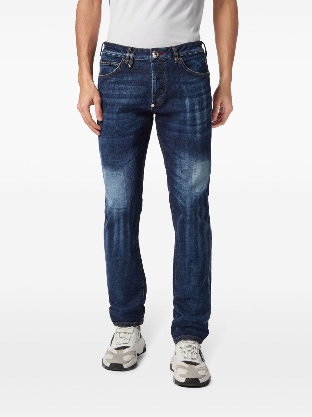 skull-print skinny jeans - 3