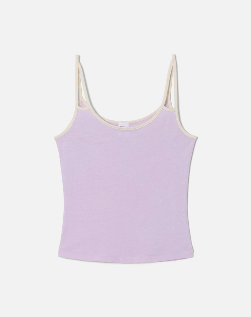 Hanes Gemini Tank - Baby Violet with Vintage White 1