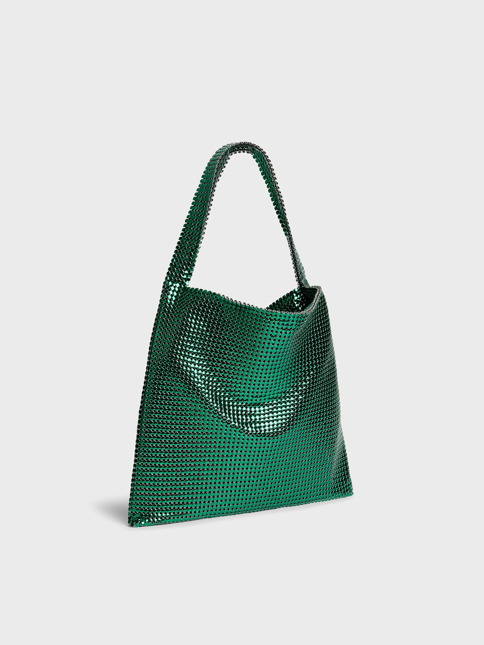 Paco Rabanne EMERALD PIXEL XL TOTE IN MESH | REVERSIBLE