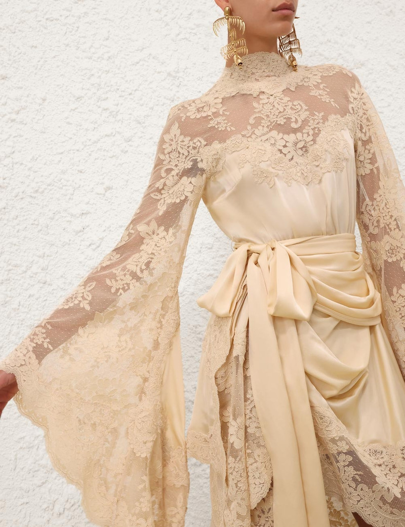 LUNA SATIN DRAPE DRESS 5