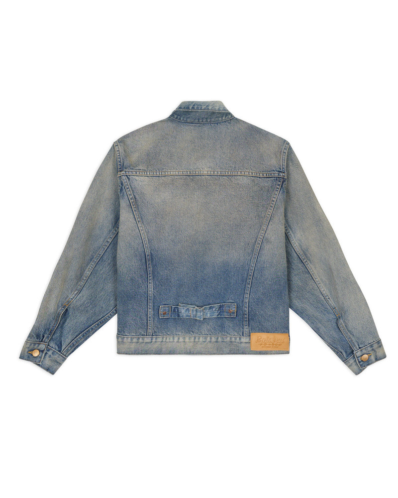 14.75oz Denim Trucker Jacket - Washed Indigo 5