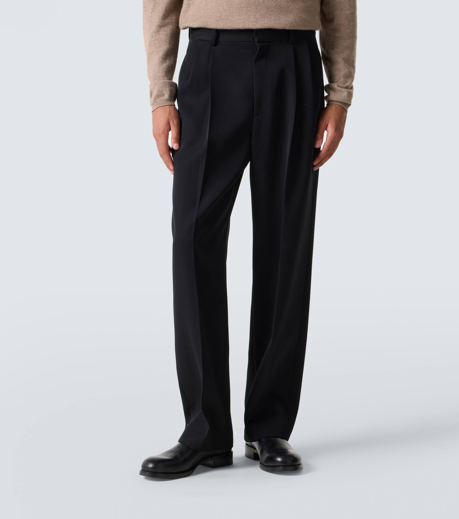 Zev virgin wool straight pants - 3