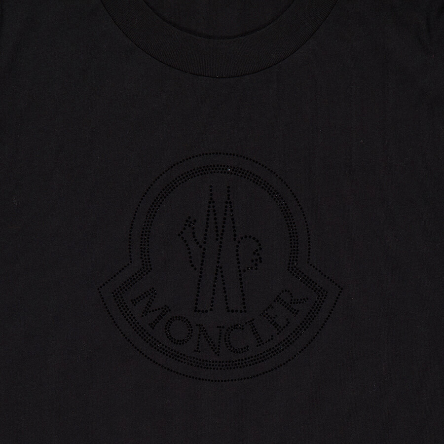 Moncler Embellished- Crystal Logo T-Shirt - 2