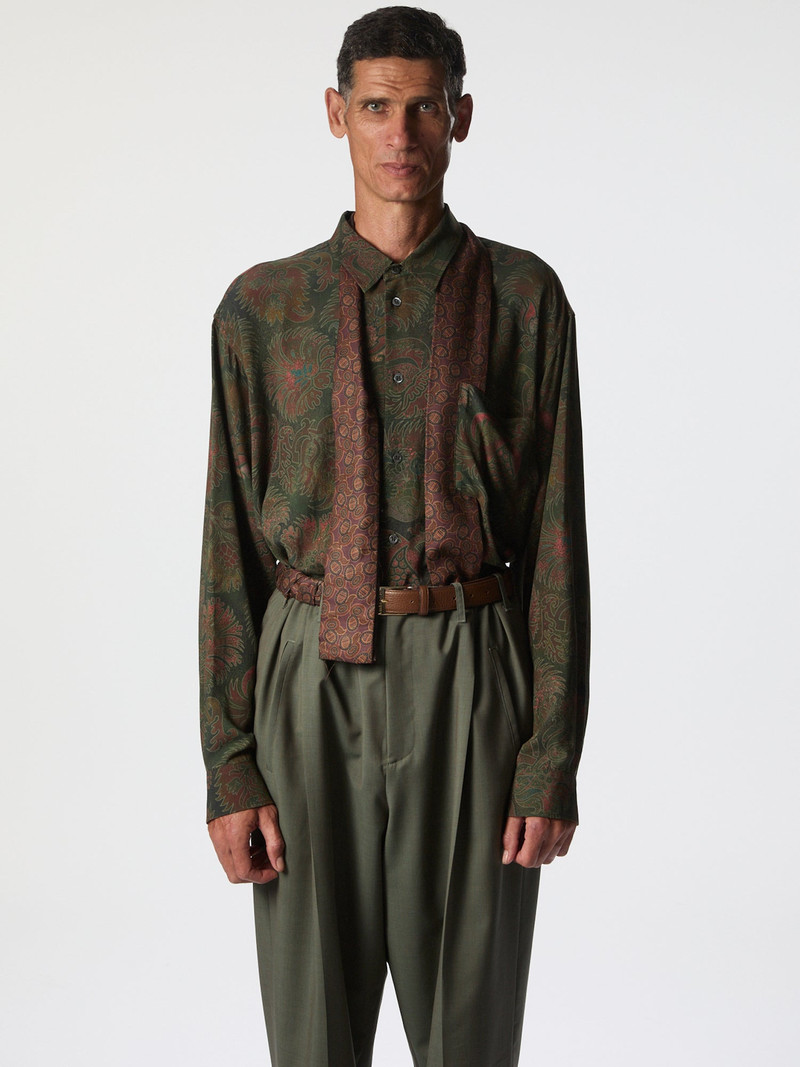 MAGLIANO Liquid Penna Long Sleeve Pomengrade Green - Magliano outlook