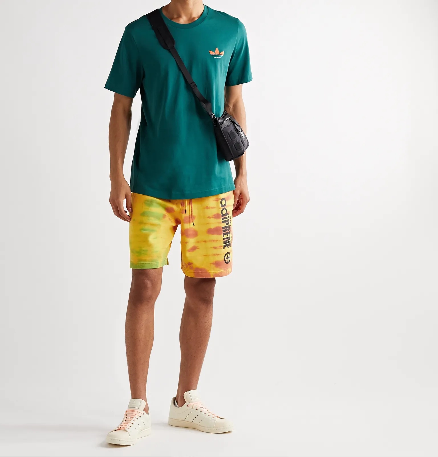 Logo-Print Tie-Dyed Cotton-Jersey Shorts - 2