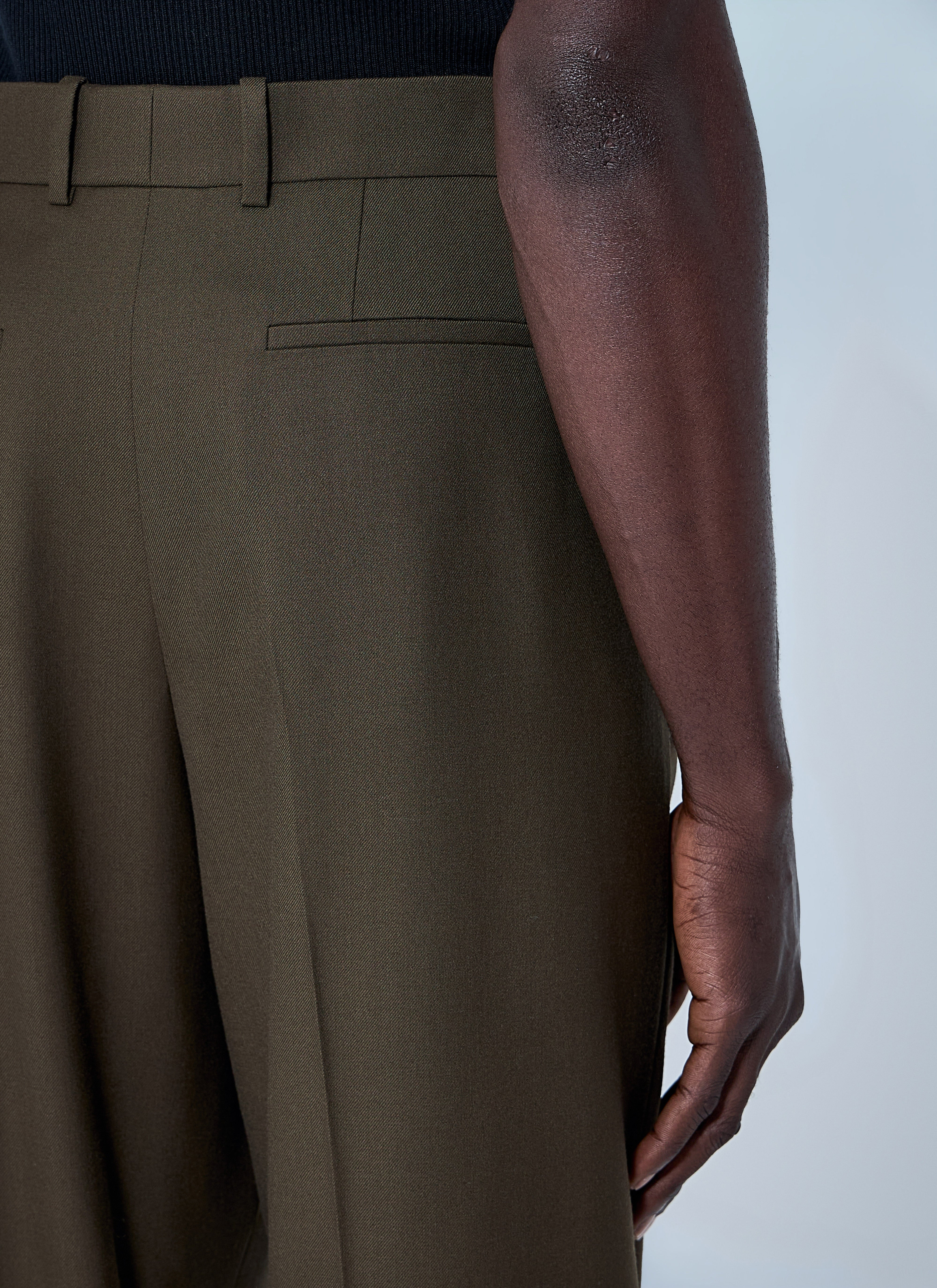 Saint Laurent Men Wool Tailored Pants - 6