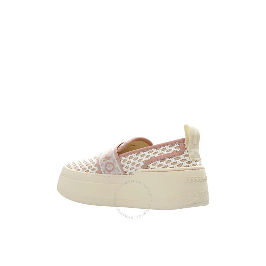 Ferragamo Logo Jacquard Platform Slip On Sneakers - 2