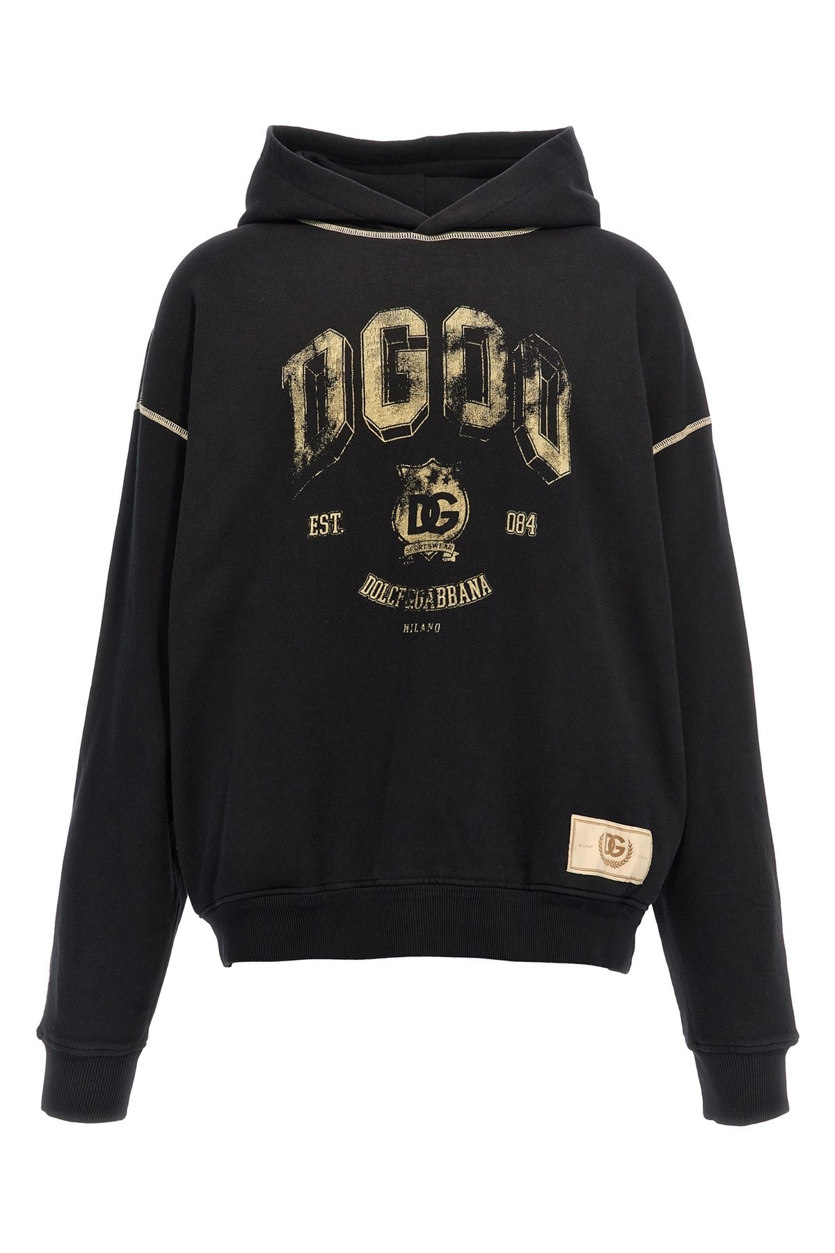 Logo print hoodie - 1