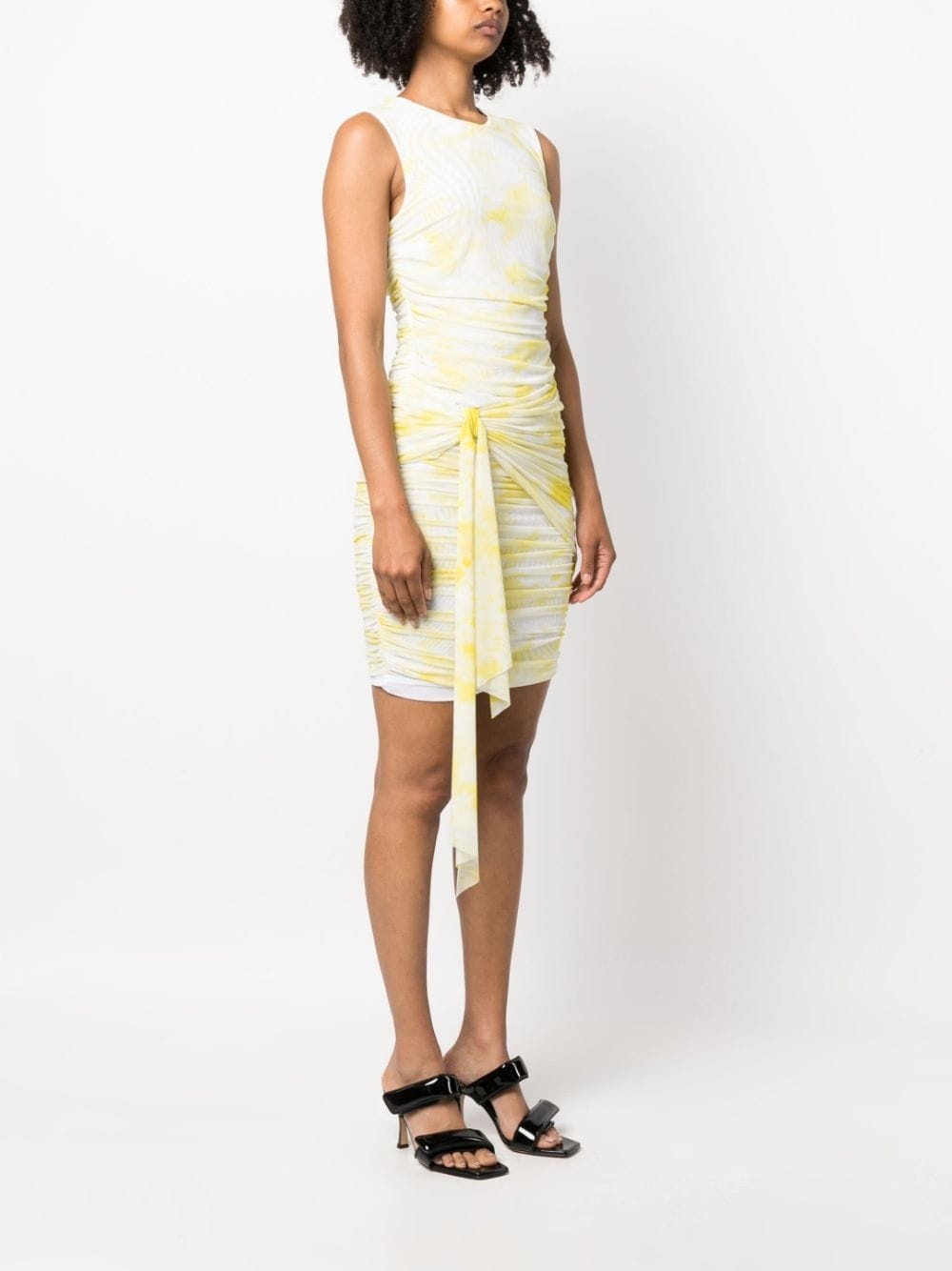 sleeveless ruched minidress - 3