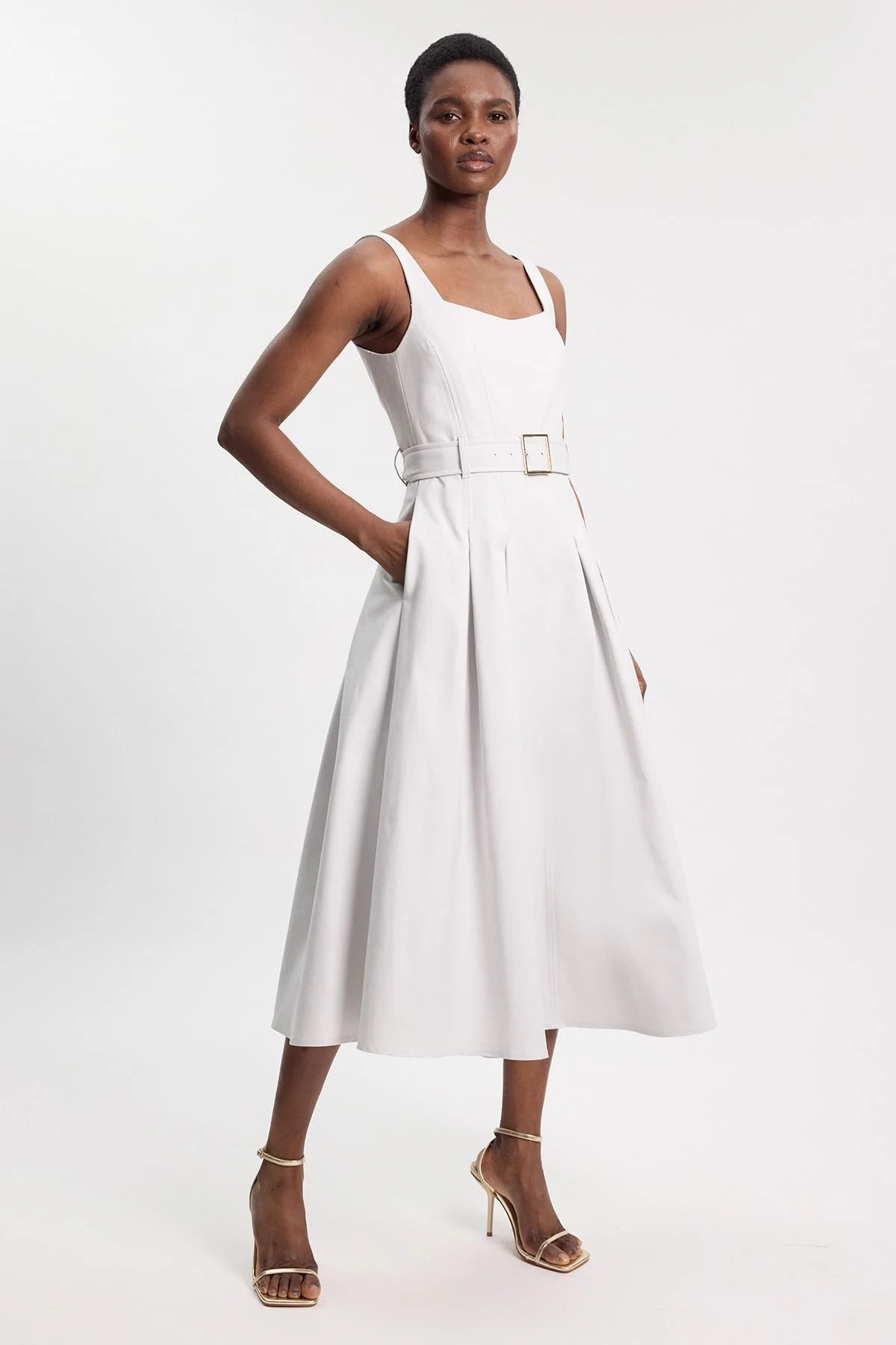 karen millen empire waist dress Made for island evenings  @daniliavillage @grecotelcorfuimperial # KarenMillen #ALifeWellDressed #HolidayStyle