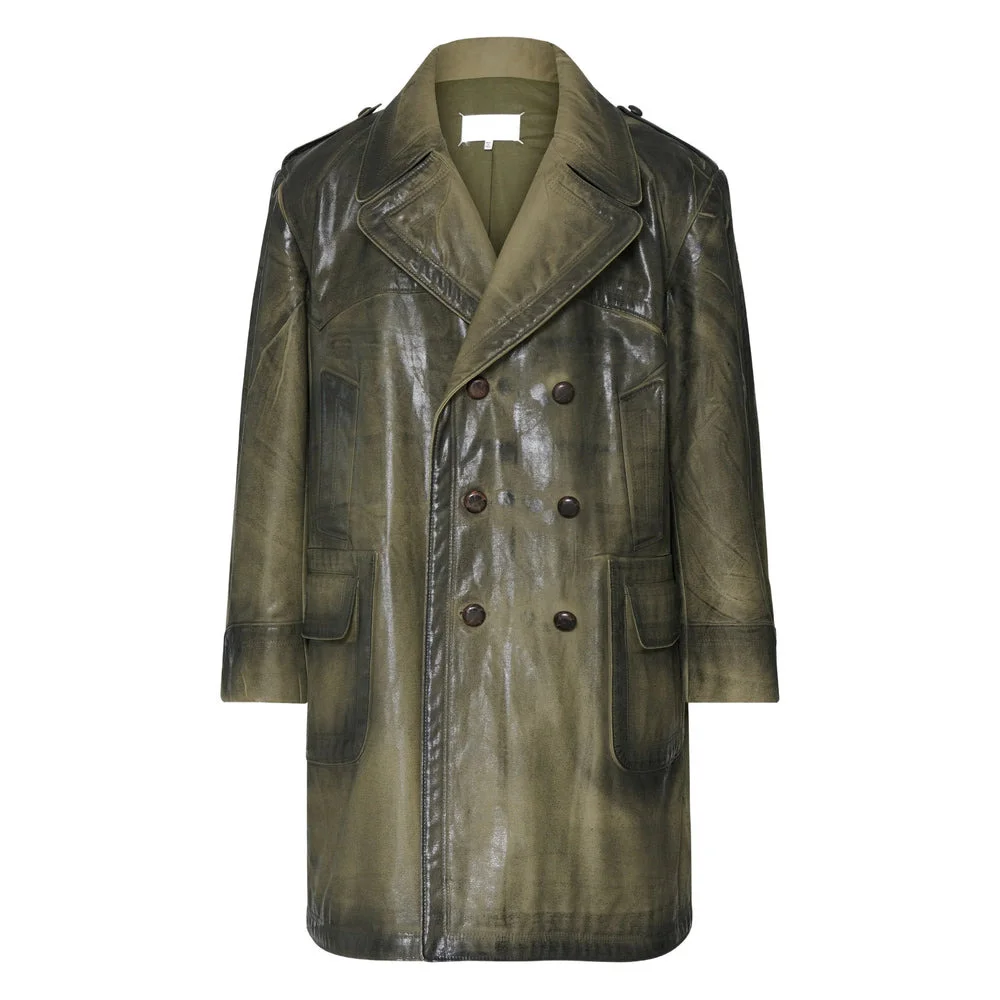 Maison Margiela Green Coats Men - 1