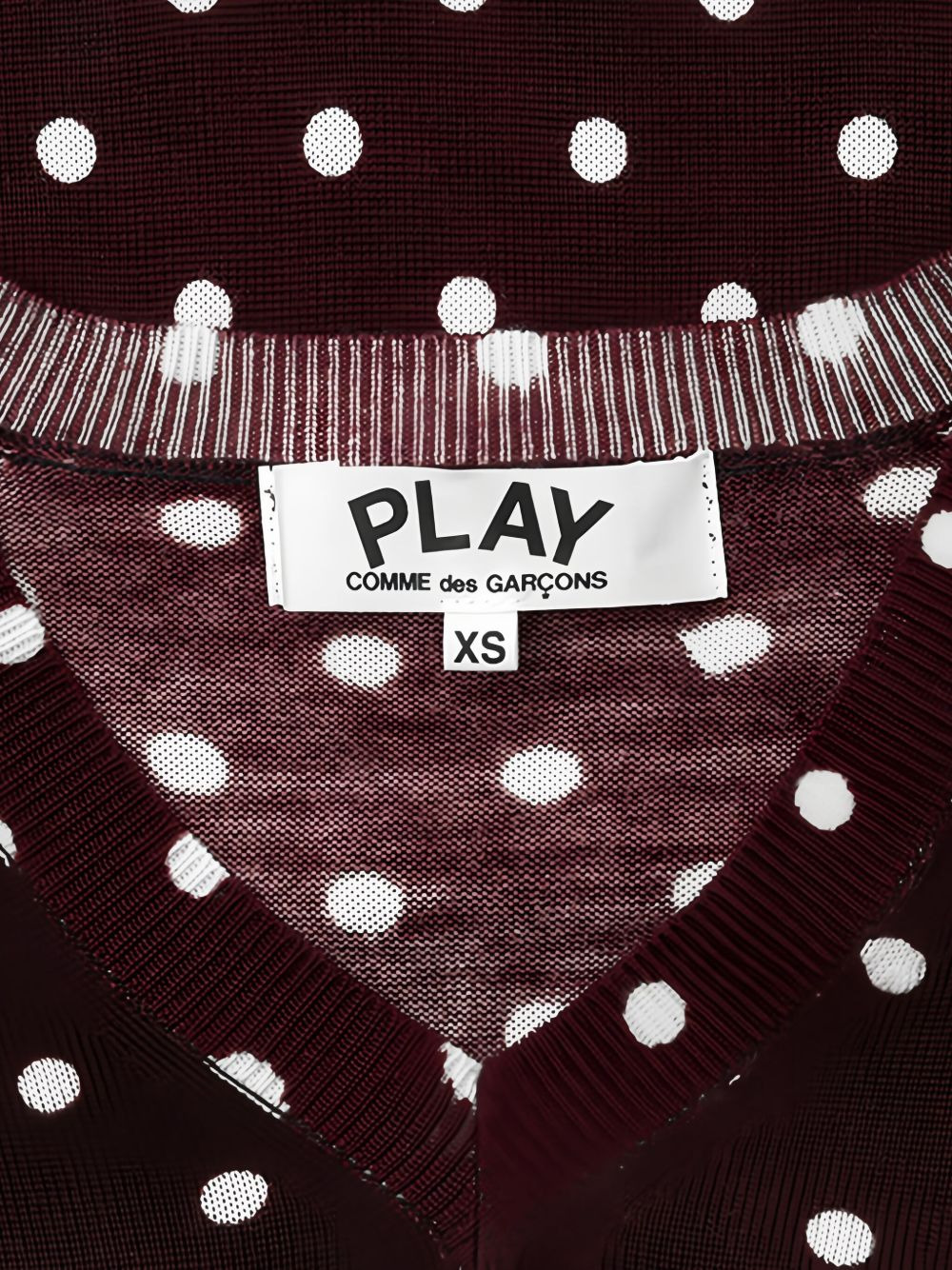 dotted V-neck jumper - 4