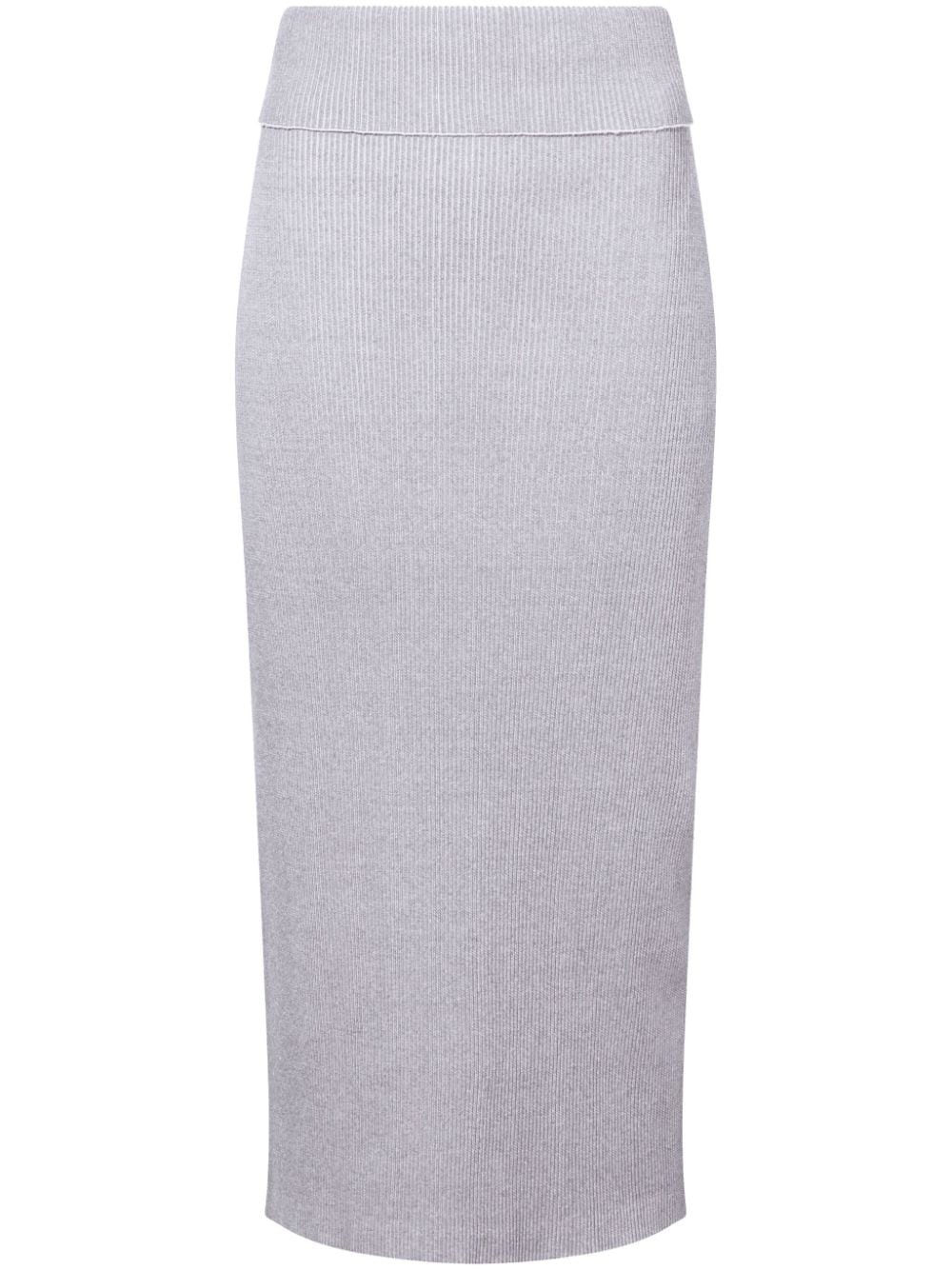 Willow ribbed-knit midi skirt - 1