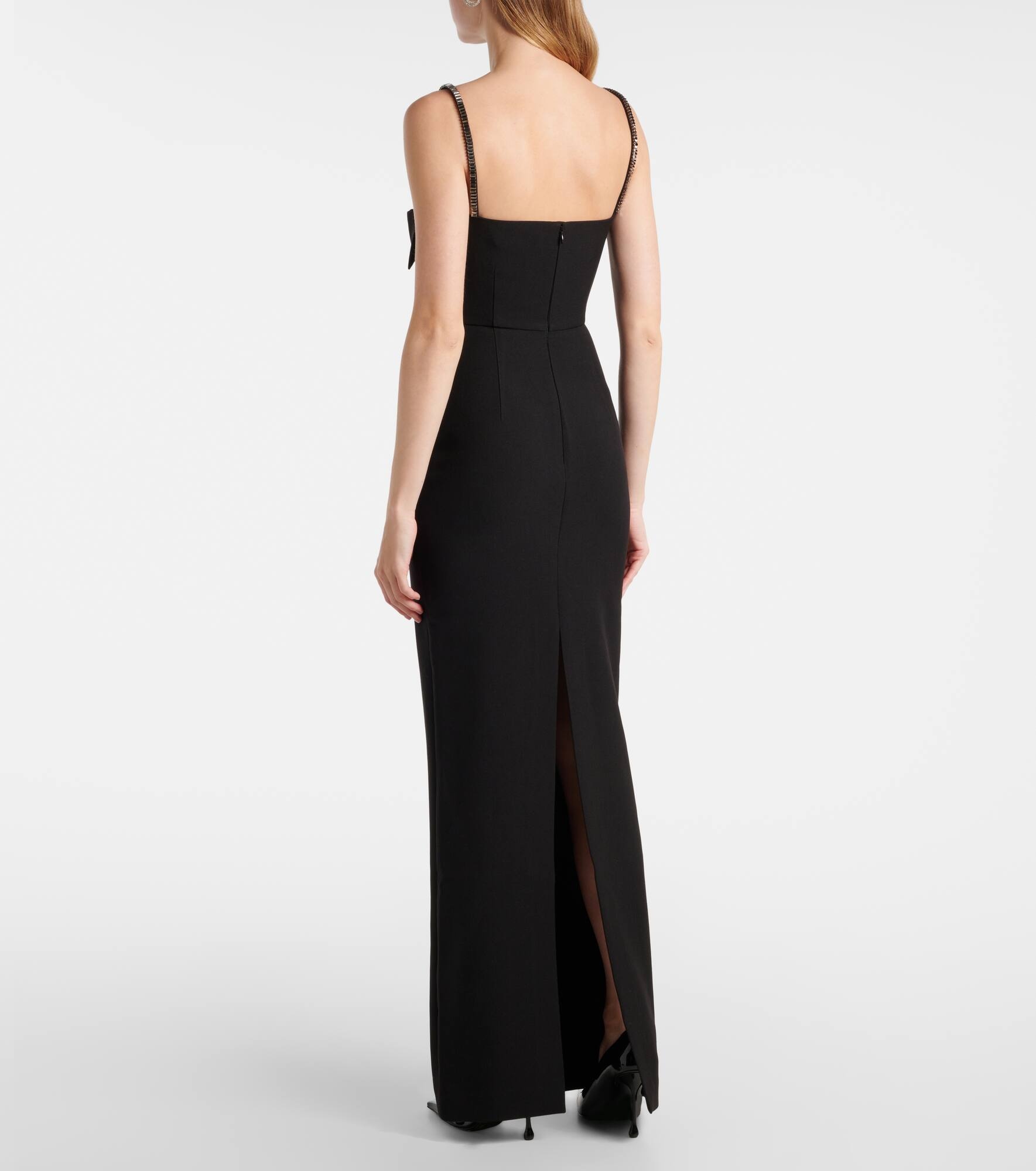 Embellished crêpe gown - 3